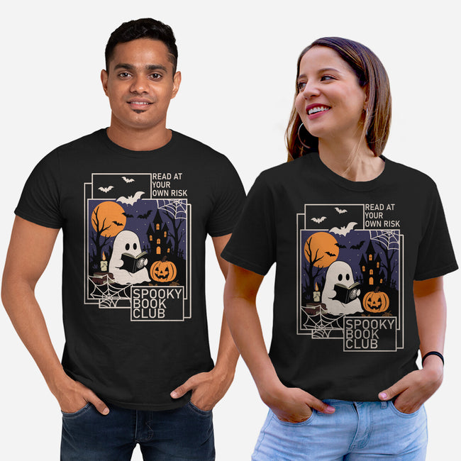 Spooky Book Club-Unisex-Basic-Tee-fanfabio