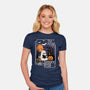 Spooky Book Club-Womens-Fitted-Tee-fanfabio