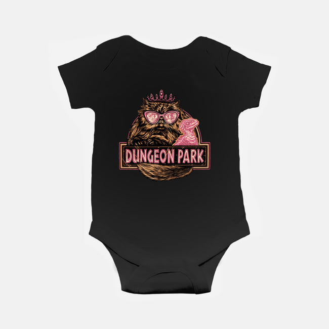 Welcome to the dungeon park-Baby-Basic-Onesie-glitchygorilla