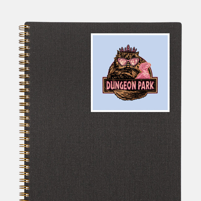 Welcome to the dungeon park-None-Glossy-Sticker-glitchygorilla