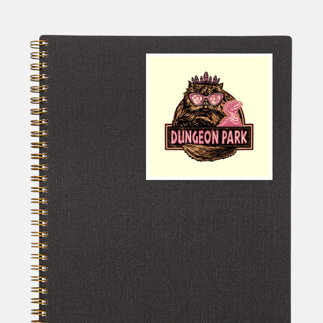 Welcome to the dungeon park-None-Glossy-Sticker-glitchygorilla