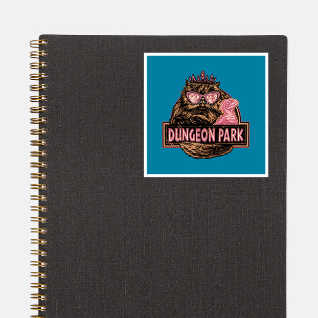 Welcome to the dungeon park-None-Glossy-Sticker-glitchygorilla