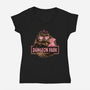 Welcome to the dungeon park-Womens-V-Neck-Tee-glitchygorilla