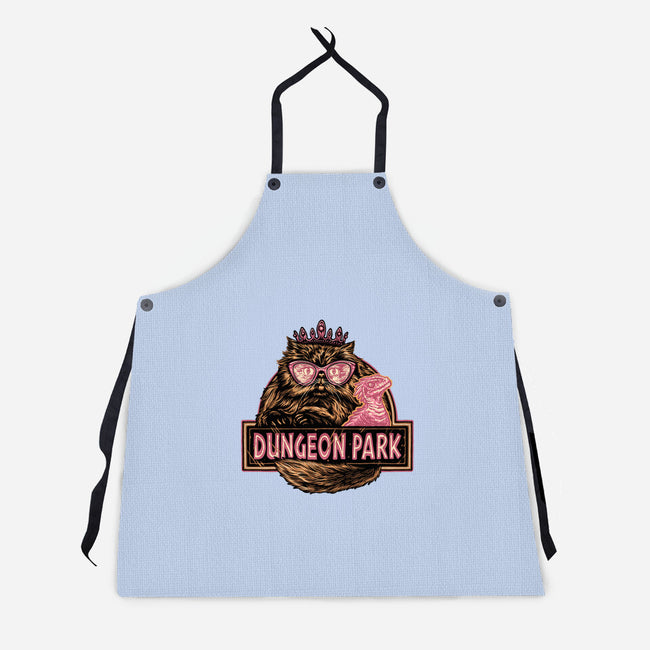 Welcome to the dungeon park-Unisex-Kitchen-Apron-glitchygorilla