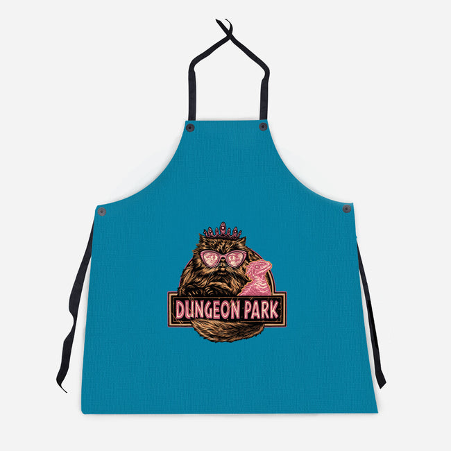 Welcome to the dungeon park-Unisex-Kitchen-Apron-glitchygorilla