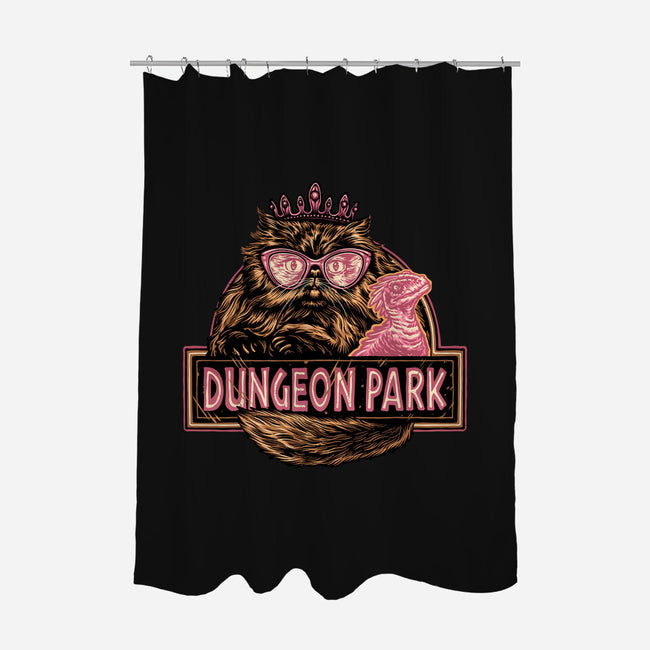 Welcome to the dungeon park-None-Polyester-Shower Curtain-glitchygorilla