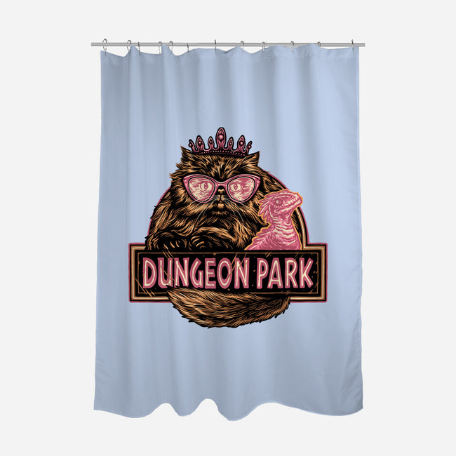 Welcome to the dungeon park-None-Polyester-Shower Curtain-glitchygorilla
