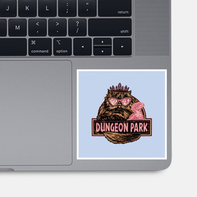 Welcome to the dungeon park-None-Glossy-Sticker-glitchygorilla