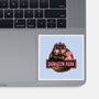 Welcome to the dungeon park-None-Glossy-Sticker-glitchygorilla