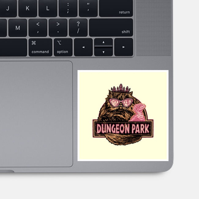 Welcome to the dungeon park-None-Glossy-Sticker-glitchygorilla