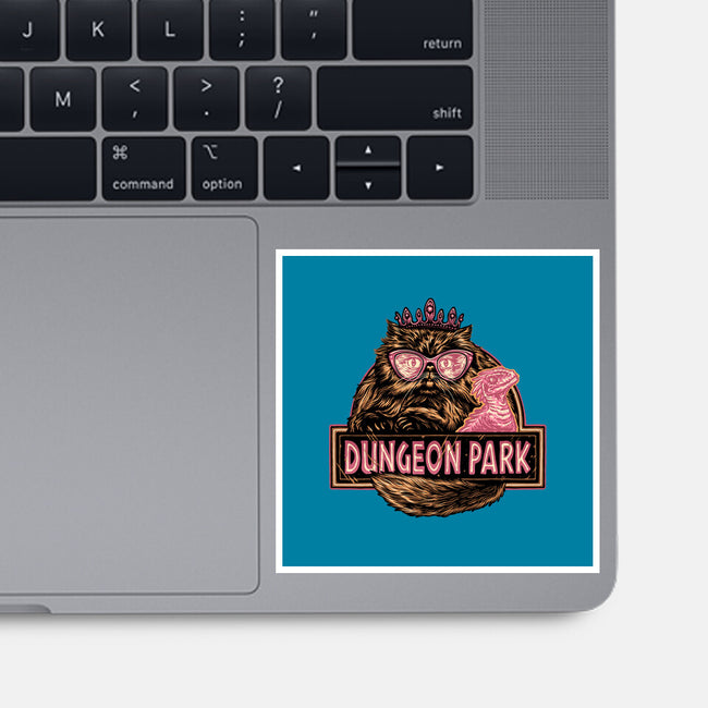 Welcome to the dungeon park-None-Glossy-Sticker-glitchygorilla