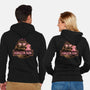 Welcome to the dungeon park-Unisex-Zip-Up-Sweatshirt-glitchygorilla