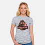 Welcome to the dungeon park-Womens-Fitted-Tee-glitchygorilla