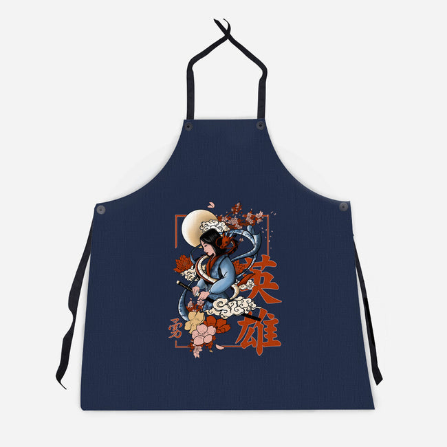 Warrior Heroine-Unisex-Kitchen-Apron-fanfabio