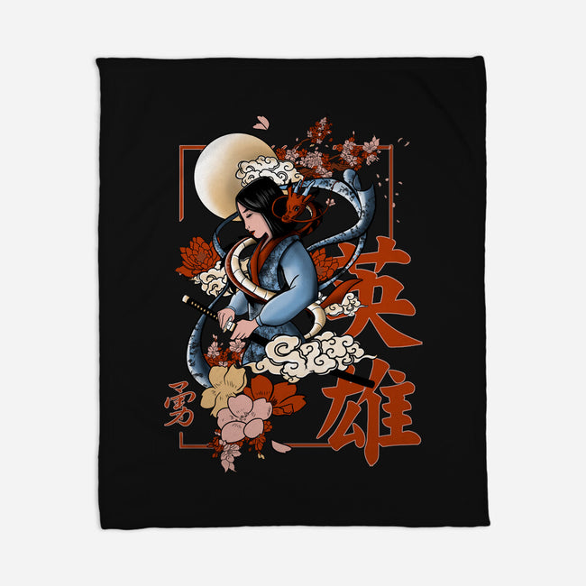 Warrior Heroine-None-Fleece-Blanket-fanfabio