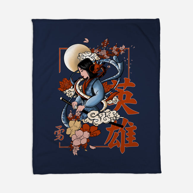 Warrior Heroine-None-Fleece-Blanket-fanfabio