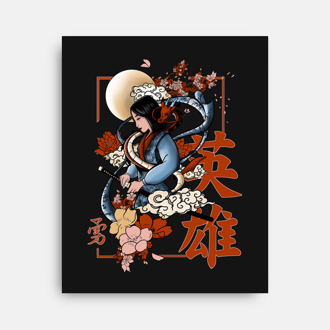 Warrior Heroine-None-Stretched-Canvas-fanfabio