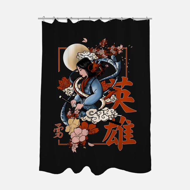 Warrior Heroine-None-Polyester-Shower Curtain-fanfabio
