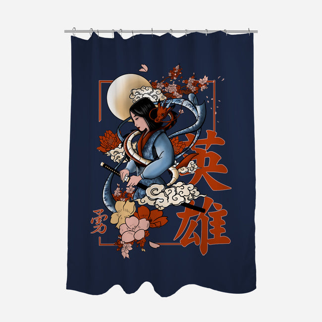 Warrior Heroine-None-Polyester-Shower Curtain-fanfabio