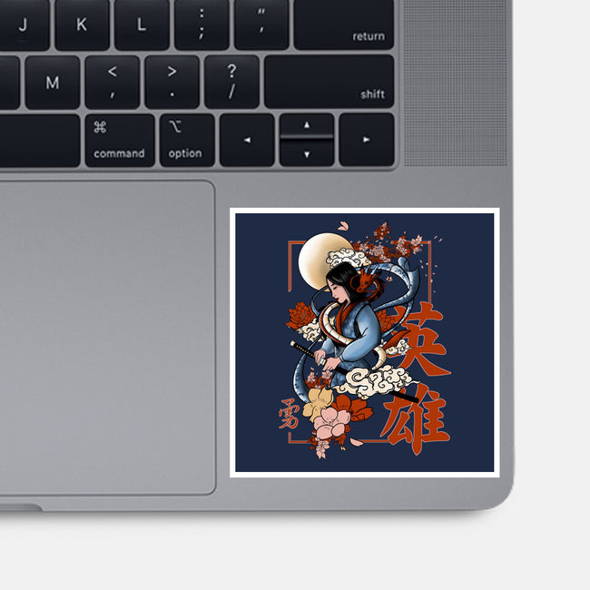Warrior Heroine-None-Glossy-Sticker-fanfabio