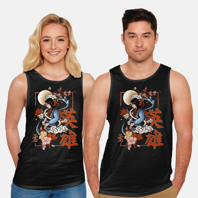 Warrior Heroine-Unisex-Basic-Tank-fanfabio