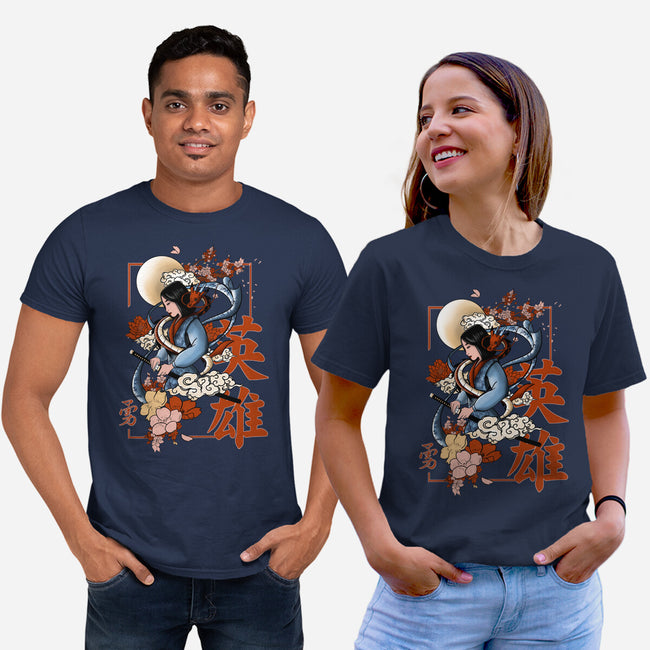 Warrior Heroine-Unisex-Basic-Tee-fanfabio