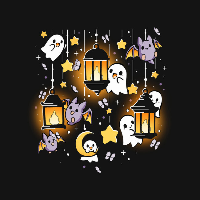 Lantern Ghosts-Womens-Fitted-Tee-Vallina84