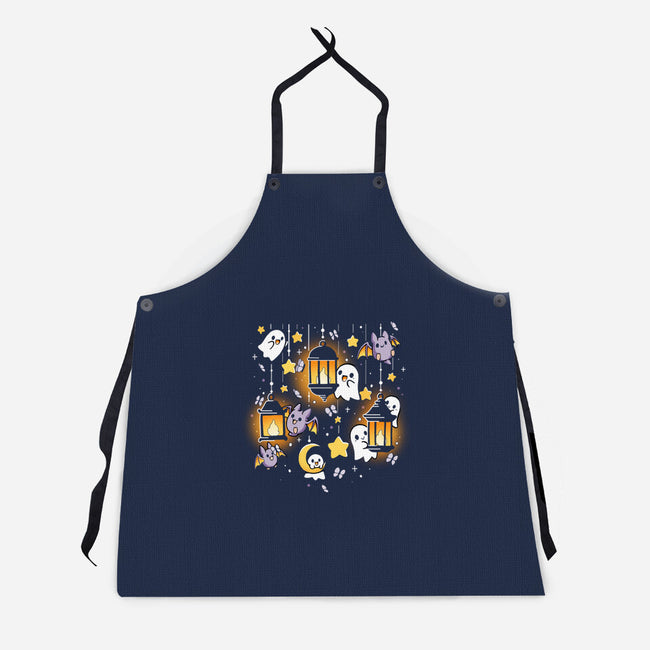 Lantern Ghosts-Unisex-Kitchen-Apron-Vallina84