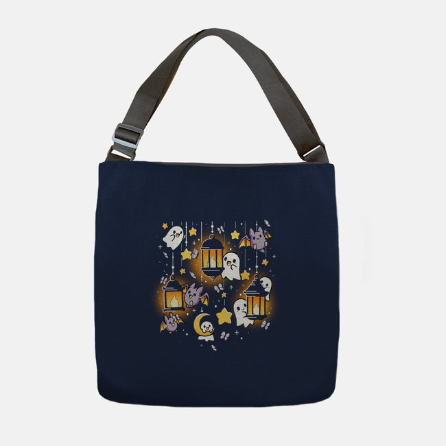 Lantern Ghosts-None-Adjustable Tote-Bag-Vallina84