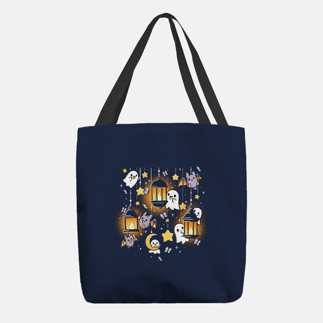Lantern Ghosts-None-Basic Tote-Bag-Vallina84