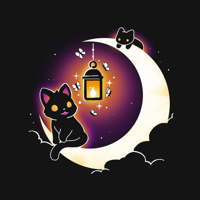 Dark Kitten Moon-Womens-V-Neck-Tee-Vallina84