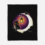 Dark Kitten Moon-None-Fleece-Blanket-Vallina84