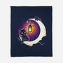 Dark Kitten Moon-None-Fleece-Blanket-Vallina84
