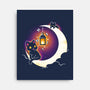 Dark Kitten Moon-None-Stretched-Canvas-Vallina84