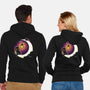 Dark Kitten Moon-Unisex-Zip-Up-Sweatshirt-Vallina84