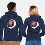 Dark Kitten Moon-Unisex-Zip-Up-Sweatshirt-Vallina84