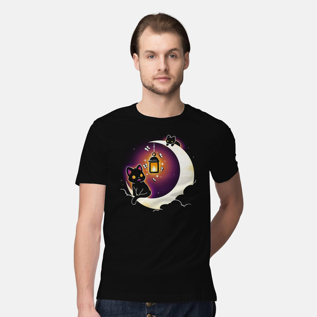 Dark Kitten Moon-Mens-Premium-Tee-Vallina84