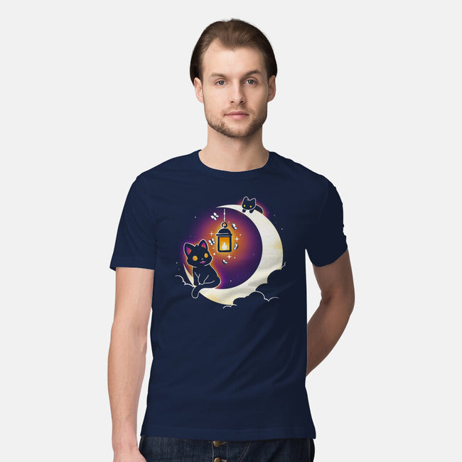 Dark Kitten Moon-Mens-Premium-Tee-Vallina84