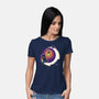 Dark Kitten Moon-Womens-Basic-Tee-Vallina84