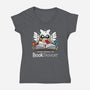 Booktrovert-Womens-V-Neck-Tee-Vallina84