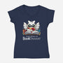 Booktrovert-Womens-V-Neck-Tee-Vallina84