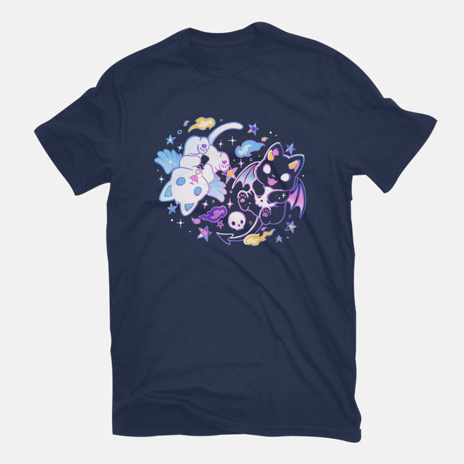 Angel Devil Kittens-Womens-Basic-Tee-Vallina84