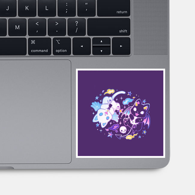 Angel Devil Kittens-None-Glossy-Sticker-Vallina84