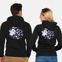 Angel Devil Kittens-Unisex-Zip-Up-Sweatshirt-Vallina84