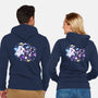 Angel Devil Kittens-Unisex-Zip-Up-Sweatshirt-Vallina84