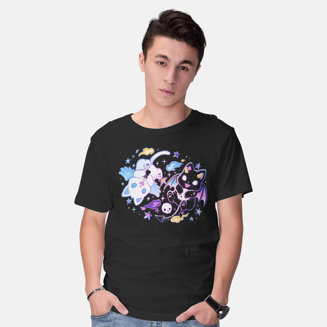 Angel Devil Kittens-Mens-Basic-Tee-Vallina84
