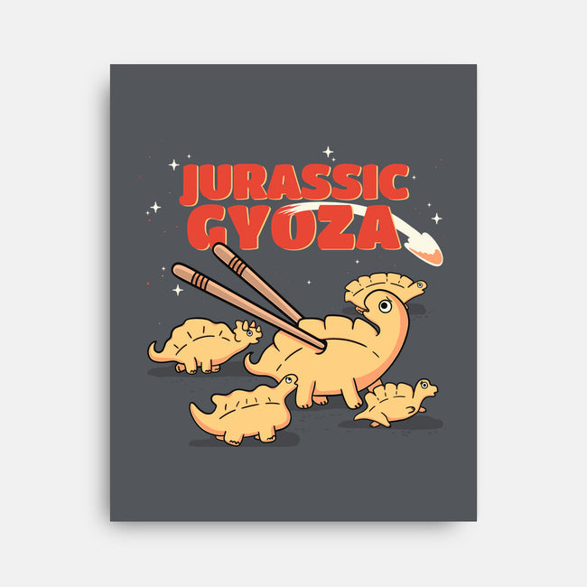Jurassic Gyoza-None-Stretched-Canvas-Freecheese