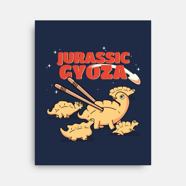 Jurassic Gyoza-None-Stretched-Canvas-Freecheese