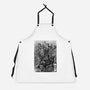 Alien Warlord Sumi-E-Unisex-Kitchen-Apron-Astrobot Invention