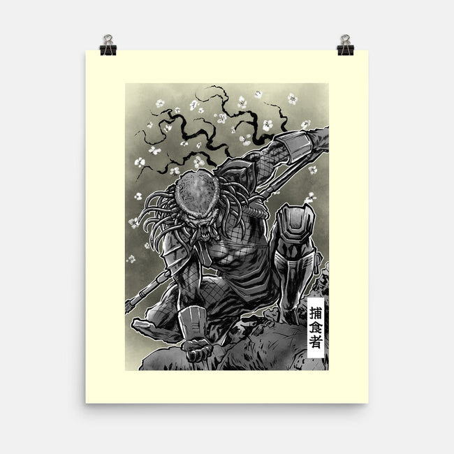 Alien Warlord Sumi-E-None-Matte-Poster-Astrobot Invention
